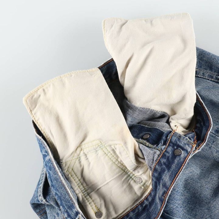 80'S Levi's 501 Remake Denim Long A-Line Skirt, Women's Size XL (Equivalent), Vintage unclear blue type Vintage Second Hand