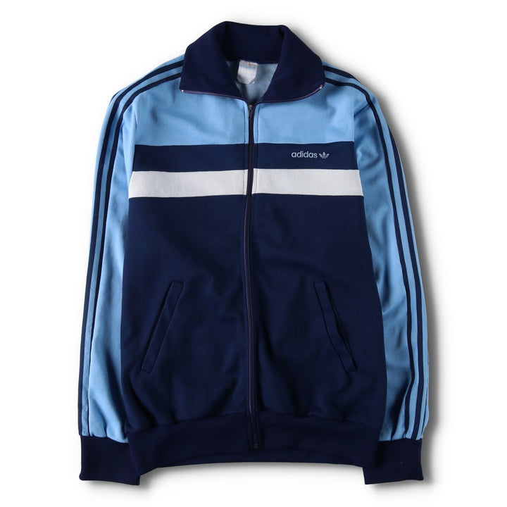 Vintage 70s-80'S Adidas VENTEX track jacket, men's size S (approx.). Nylon navy blue type Vintage Second Hand