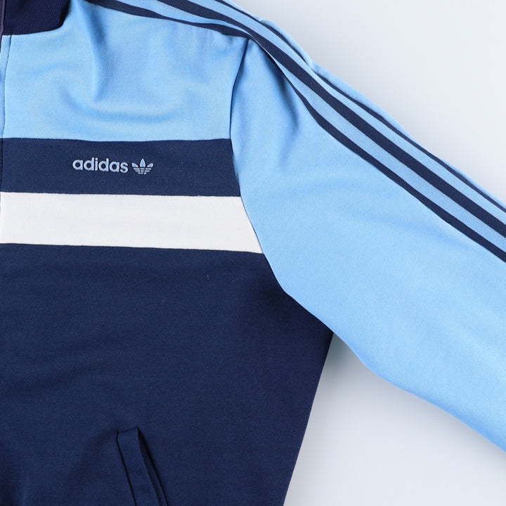Vintage 70s-80'S Adidas VENTEX track jacket, men's size S (approx.). Nylon navy blue type Vintage Second Hand