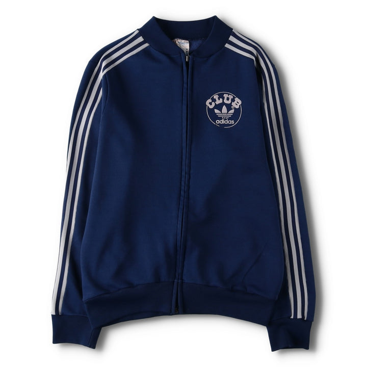 Vintage 70s-80'S Adidas VENTEX CLUB ADIDAS track jacket, made in France, men's size S (approx.). polyester navy blue type Vintage Second Hand