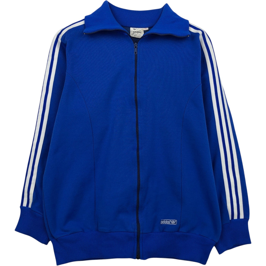 Vintage 70s-80'S Adidas Trefoil Logo Track Jacket (Men's Size L equivalent) cotton blue type Vintage Second Hand
