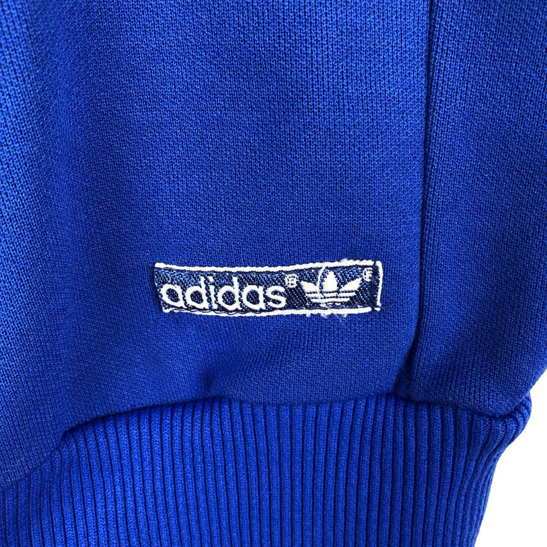 Vintage 70s-80'S Adidas Trefoil Logo Track Jacket (Men's Size L equivalent) cotton blue type Vintage Second Hand