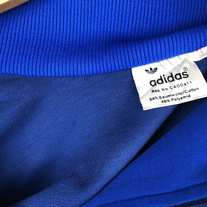 Vintage 70s-80'S Adidas Trefoil Logo Track Jacket (Men's Size L equivalent) cotton blue type Vintage Second Hand