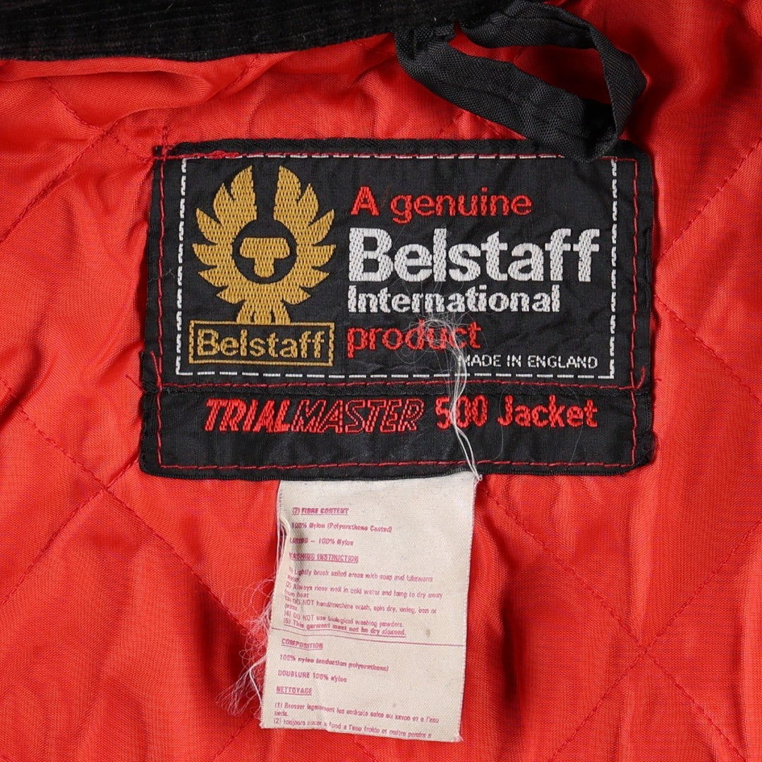 1970'S Belstaff Trial Master 500 Nylon Jacket, Made in England, Men's Size XL (approx.) Polyurethane Coated Nylon black type Vintage Second Hand