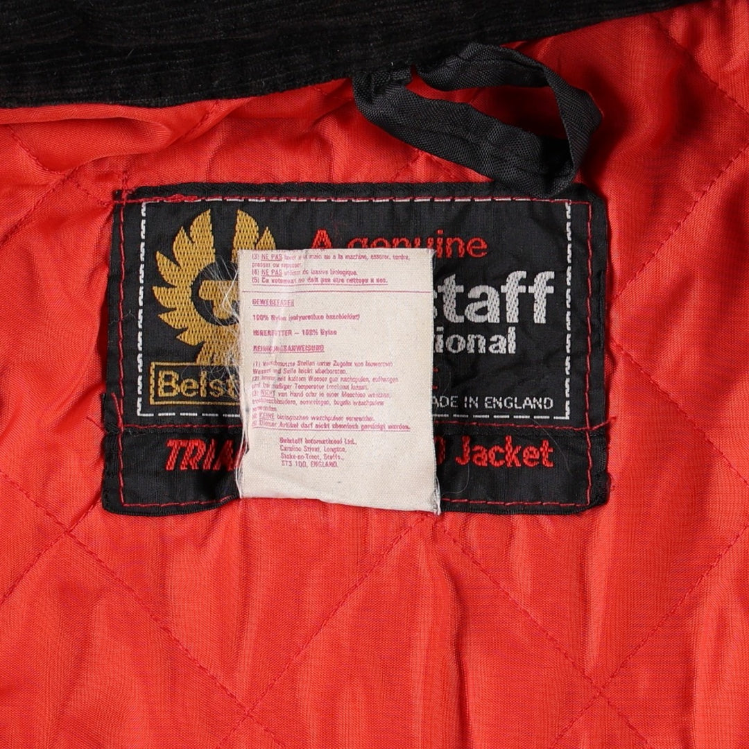 1970'S Belstaff Trial Master 500 Nylon Jacket, Made in England, Men's Size XL (approx.) Polyurethane Coated Nylon black type Vintage Second Hand