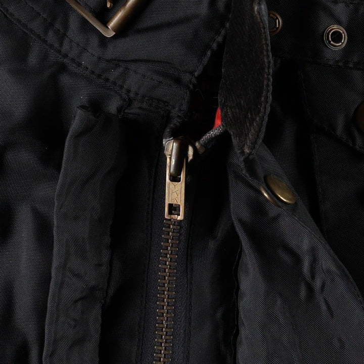 1970'S Belstaff Trial Master 500 Nylon Jacket, Made in England, Men's Size XL (approx.) Polyurethane Coated Nylon black type Vintage Second Hand