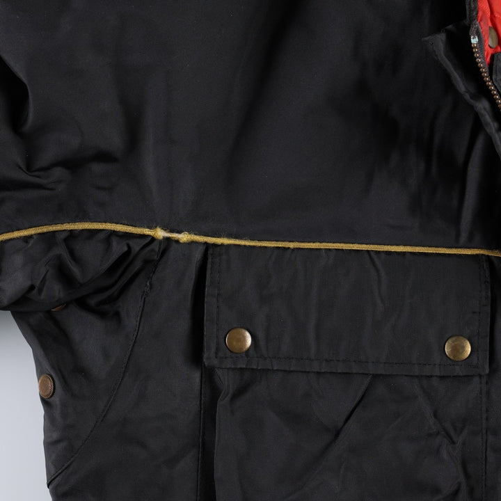 1970'S Belstaff Trial Master 500 Nylon Jacket, Made in England, Men's Size XL (approx.) Polyurethane Coated Nylon black type Vintage Second Hand