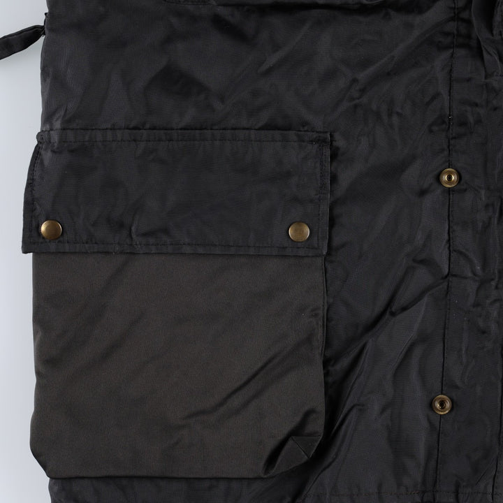 1970'S Belstaff Trial Master 500 Nylon Jacket, Made in England, Men's Size XL (approx.) Polyurethane Coated Nylon black type Vintage Second Hand