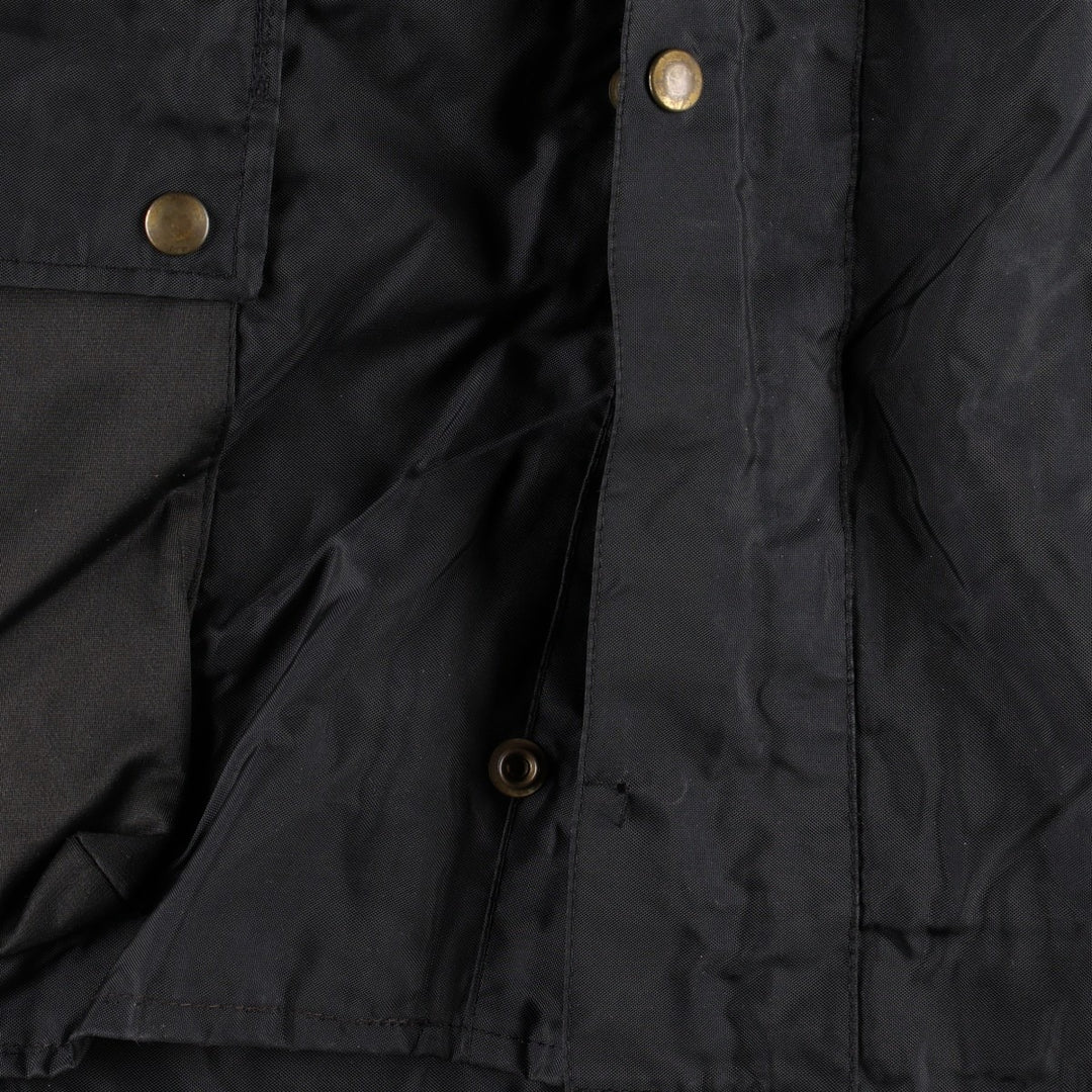 1970'S Belstaff Trial Master 500 Nylon Jacket, Made in England, Men's Size XL (approx.) Polyurethane Coated Nylon black type Vintage Second Hand