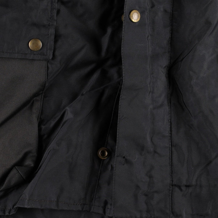 1970'S Belstaff Trial Master 500 Nylon Jacket, Made in England, Men's Size XL (approx.) Polyurethane Coated Nylon black type Vintage Second Hand
