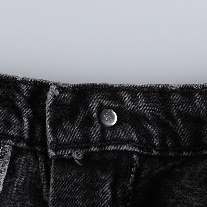90'S Levi's Silver Tab Baggy Denim Shorts, Men's Size W33 (approx.), Vintage cotton black type Vintage Second Hand