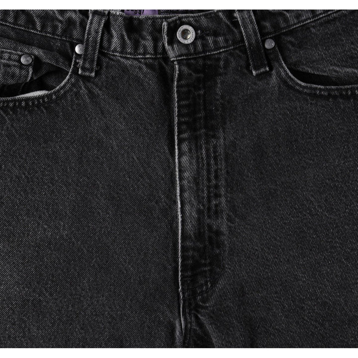 90'S Levi's Silver Tab Baggy Denim Shorts, Men's Size W33 (approx.), Vintage cotton black type Vintage Second Hand