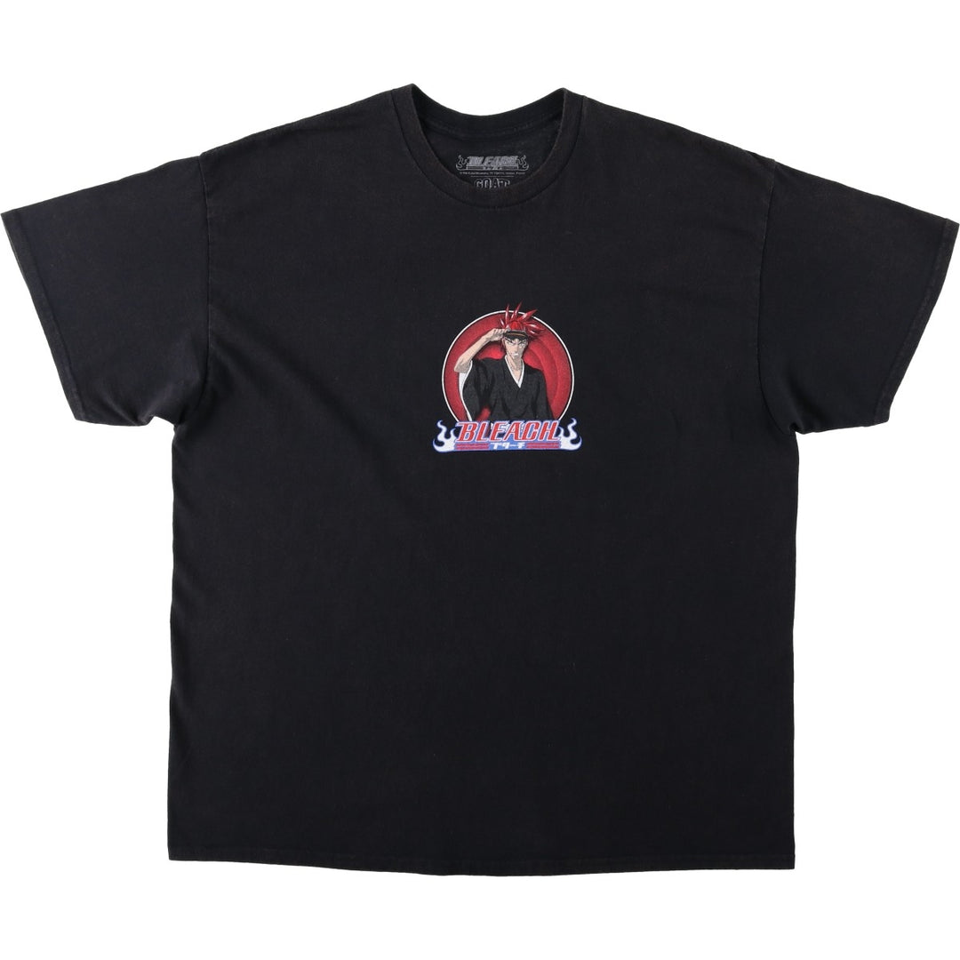 GOAT CREW BLEACH Renji Abarai Anime Character Print T-Shirt (Men's XL equivalent) cotton black type Vintage Second Hand