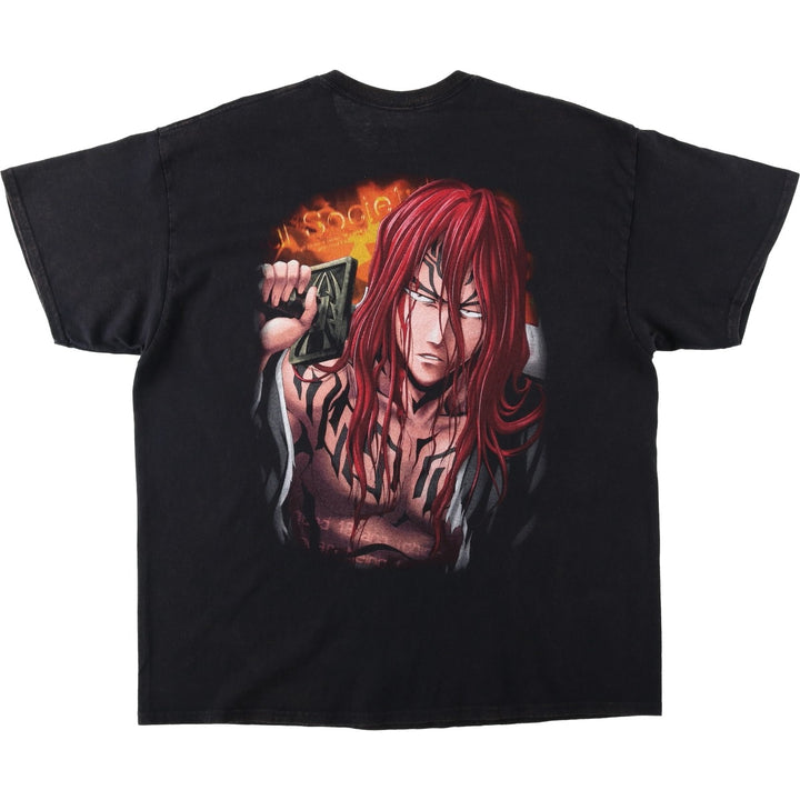 GOAT CREW BLEACH Renji Abarai Anime Character Print T-Shirt (Men's XL equivalent) cotton black type Vintage Second Hand