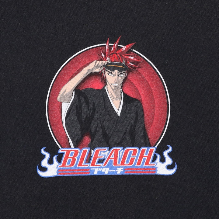 GOAT CREW BLEACH Renji Abarai Anime Character Print T-Shirt (Men's XL equivalent) cotton black type Vintage Second Hand
