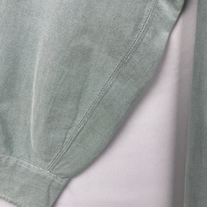 80s-90'S Brooks Brothers MAKERS 6-button long-sleeve button-down shirt, made in USA, men's size M equivalent, vintage. cotton green type Vintage Second Hand
