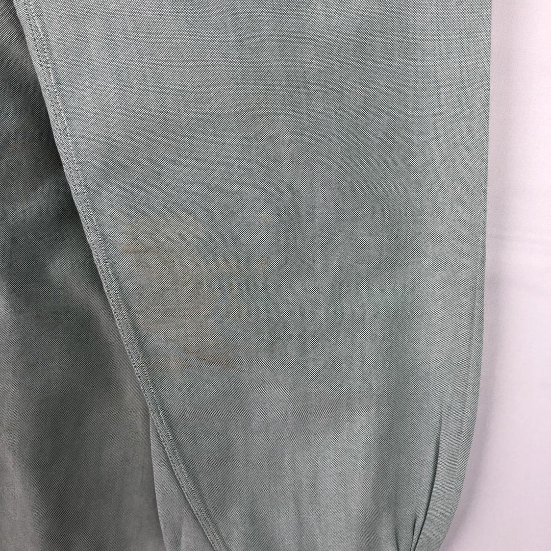 80s-90'S Brooks Brothers MAKERS 6-button long-sleeve button-down shirt, made in USA, men's size M equivalent, vintage. cotton green type Vintage Second Hand