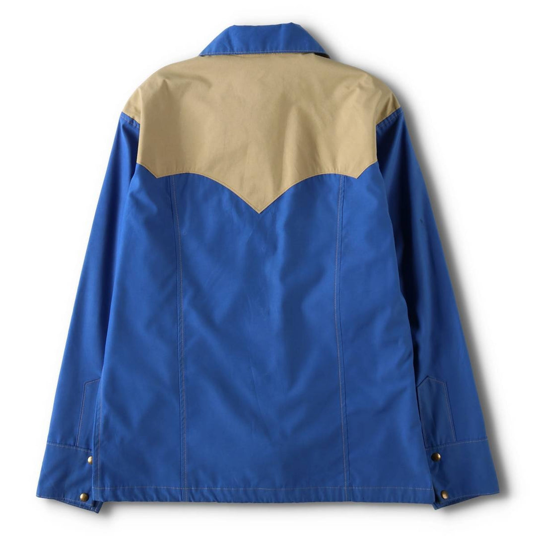 70s-80'S Rocky Mountain Featherbed Gore-Tex Western Shirt Jacket, Men's Size M (Equivalent), Vintage polyester blue type Vintage Second Hand