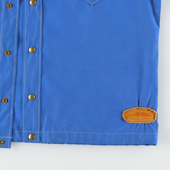 70s-80'S Rocky Mountain Featherbed Gore-Tex Western Shirt Jacket, Men's Size M (Equivalent), Vintage polyester blue type Vintage Second Hand