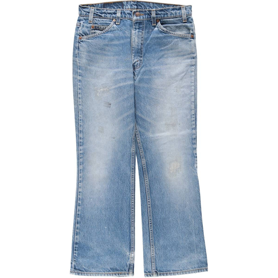 90'S Levi's 20517-0217 Orange Tab Bootcut Denim Pants Made in USA Men's W33 Vintage cotton Blue type light blue Vintage Second Hand