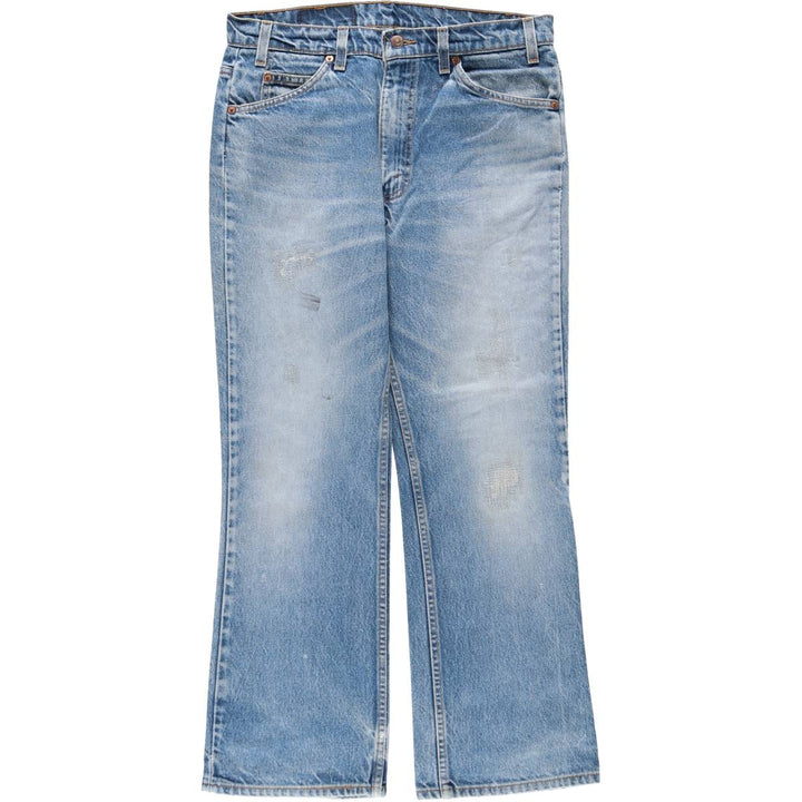 90'S Levi's 20517-0217 Orange Tab Bootcut Denim Pants Made in USA Men's W33 Vintage cotton Blue type light blue Vintage Second Hand
