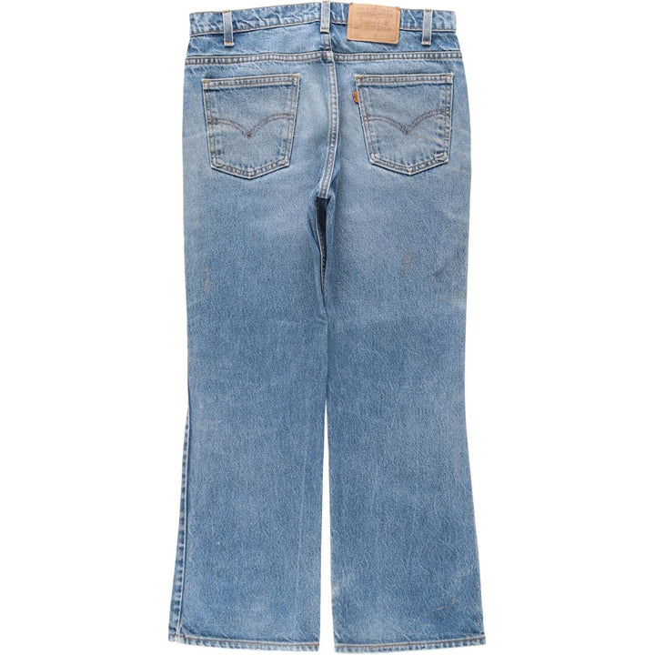 90'S Levi's 20517-0217 Orange Tab Bootcut Denim Pants Made in USA Men's W33 Vintage cotton Blue type light blue Vintage Second Hand