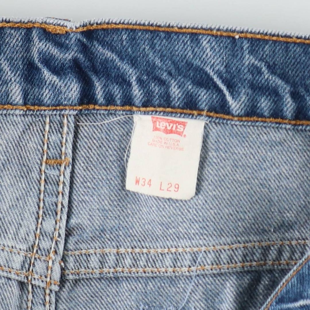 90'S Levi's 20517-0217 Orange Tab Bootcut Denim Pants Made in USA Men's W33 Vintage cotton Blue type light blue Vintage Second Hand