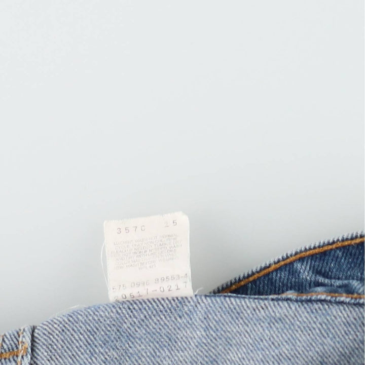 90'S Levi's 20517-0217 Orange Tab Bootcut Denim Pants Made in USA Men's W33 Vintage cotton Blue type light blue Vintage Second Hand