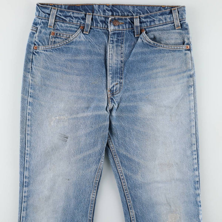 90'S Levi's 20517-0217 Orange Tab Bootcut Denim Pants Made in USA Men's W33 Vintage cotton Blue type light blue Vintage Second Hand