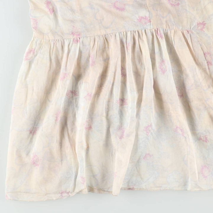 Marc Jacobs MARC BY MARC JACOBS all-over floral print maxi jumper dress, women's size M (approx.) cotton unbleached Vintage Second Hand