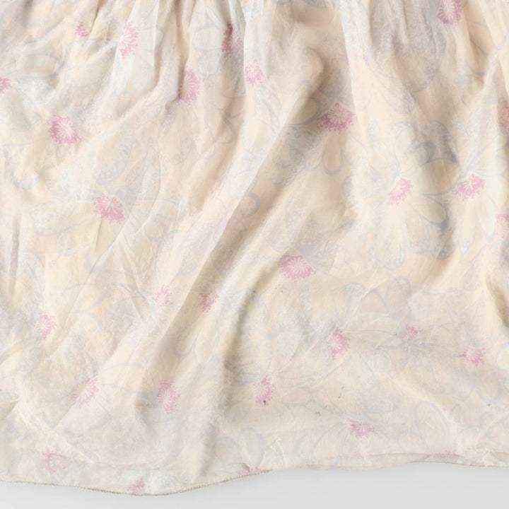 Marc Jacobs MARC BY MARC JACOBS all-over floral print maxi jumper dress, women's size M (approx.) cotton unbleached Vintage Second Hand