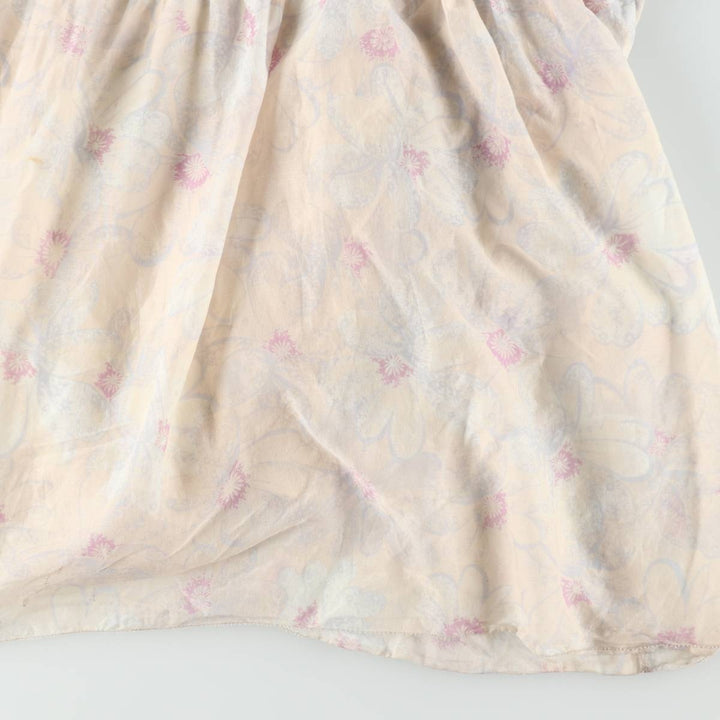 Marc Jacobs MARC BY MARC JACOBS all-over floral print maxi jumper dress, women's size M (approx.) cotton unbleached Vintage Second Hand