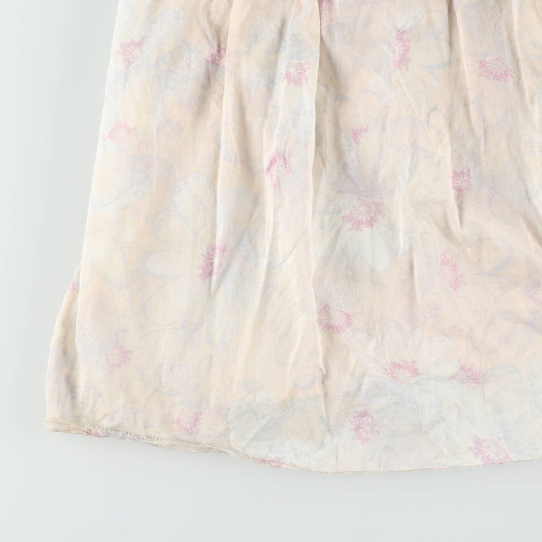 Marc Jacobs MARC BY MARC JACOBS all-over floral print maxi jumper dress, women's size M (approx.) cotton unbleached Vintage Second Hand
