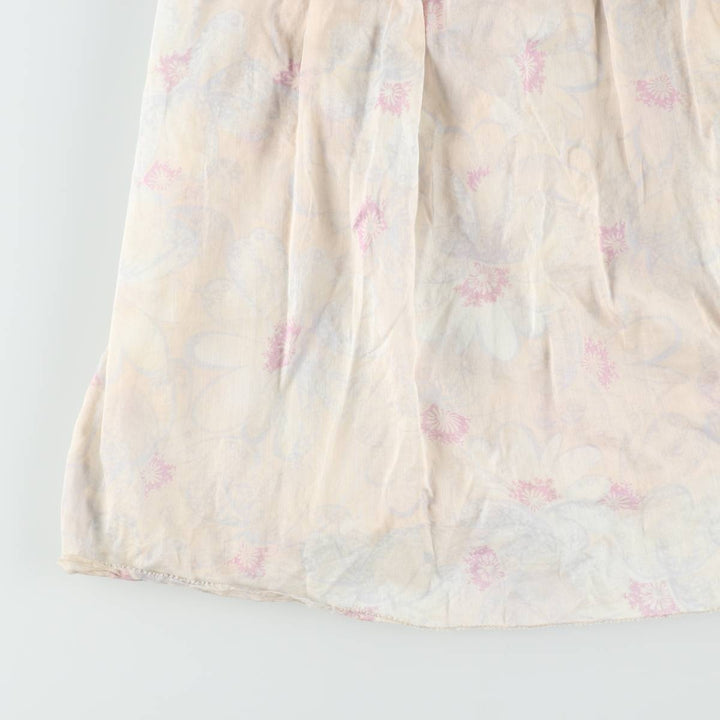 Marc Jacobs MARC BY MARC JACOBS all-over floral print maxi jumper dress, women's size M (approx.) cotton unbleached Vintage Second Hand