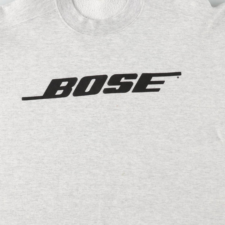 90'S GEAR BOSE Advertising Sweatshirt, Made in USA, Men's Size L (approx.), Vintage polyester gray type Vintage Second Hand