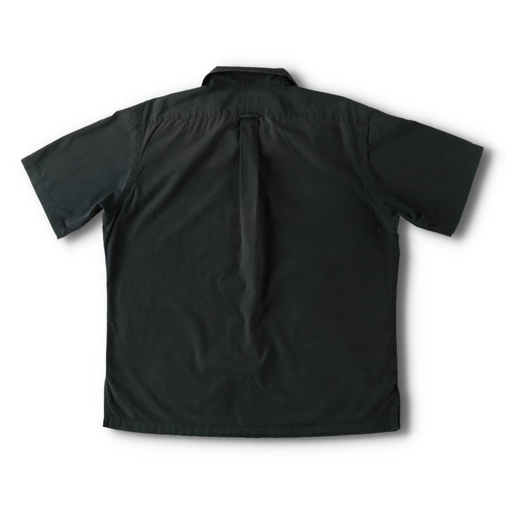 Ralph Lauren POLO by Ralph Lauren CALDWELL Short-Sleeve Open-Collar Cotton Shirt, Boxy Fit, Men's Size L (approx.) cotton Green type dark green Vintage Second Hand