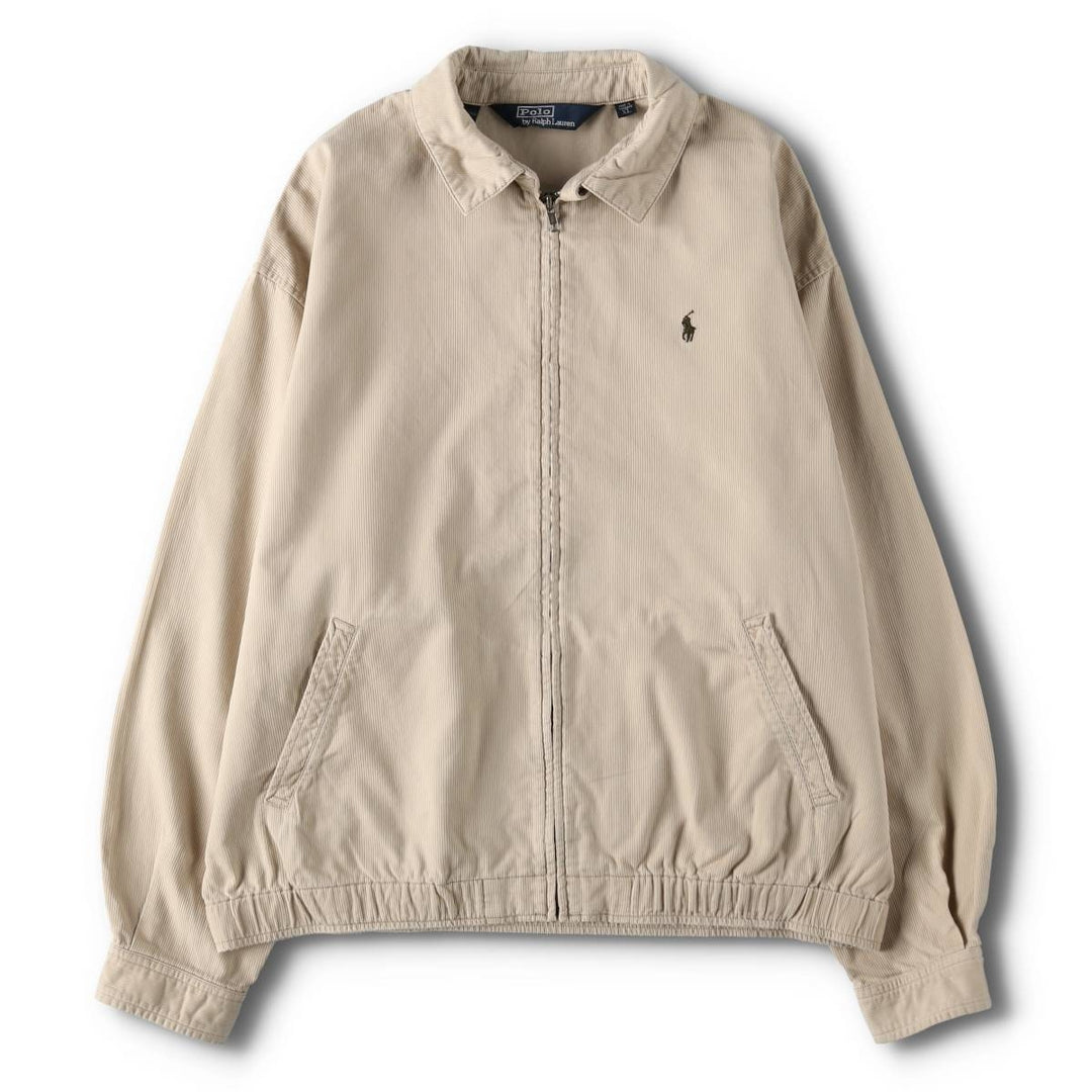 Ralph Lauren POLO by Ralph Lauren pique swing top sports jacket, men's size XL equivalent. cotton Beige type Vintage Second Hand