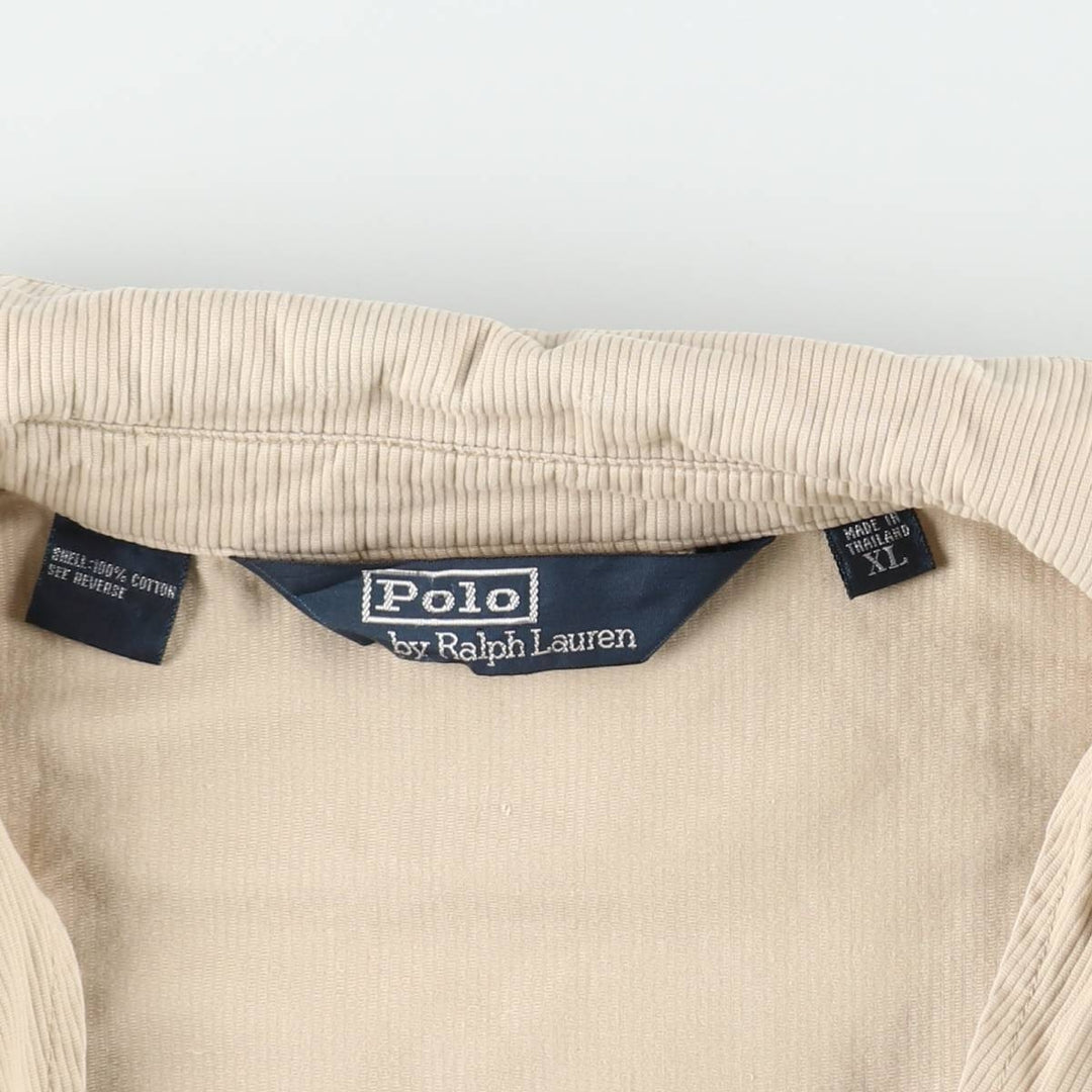 Ralph Lauren POLO by Ralph Lauren pique swing top sports jacket, men's size XL equivalent. cotton Beige type Vintage Second Hand