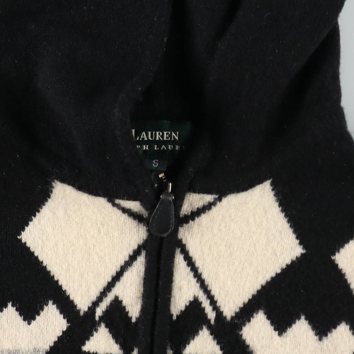 Ralph Lauren LAUREN all-over Native Pattern wool knit half-zip