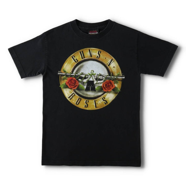 2000'S Artimonde Guns N' Roses Print Floral Band T-Shirt (Men's Size S) cotton black type Vintage Second Hand