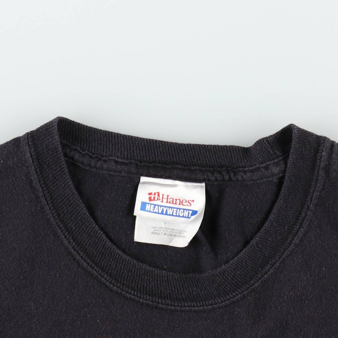 2000'S Hanes Heavyweight Marilyn Manson Fire Pattern Band T-Shirt (Men's Size M) cotton black type Vintage Second Hand
