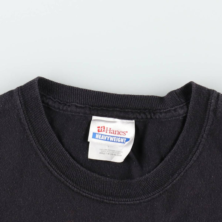 2000'S Hanes Heavyweight Marilyn Manson Fire Pattern Band T-Shirt (Men's Size M) cotton black type Vintage Second Hand