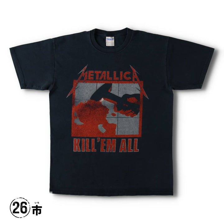 00'S METALLICA Band T-shirt, Band T, Men's M size cotton black type Vintage Second Hand