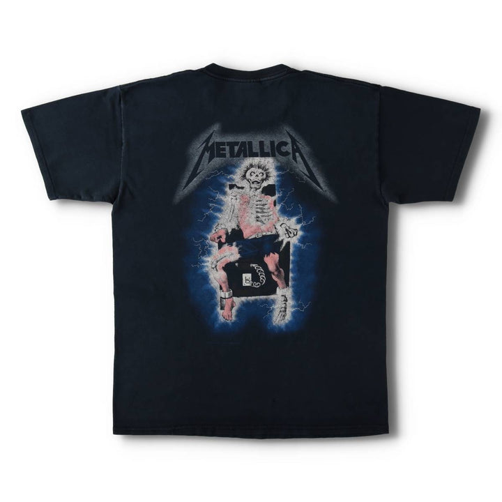 00'S METALLICA Band T-shirt, Band T, Men's M size cotton black type Vintage Second Hand