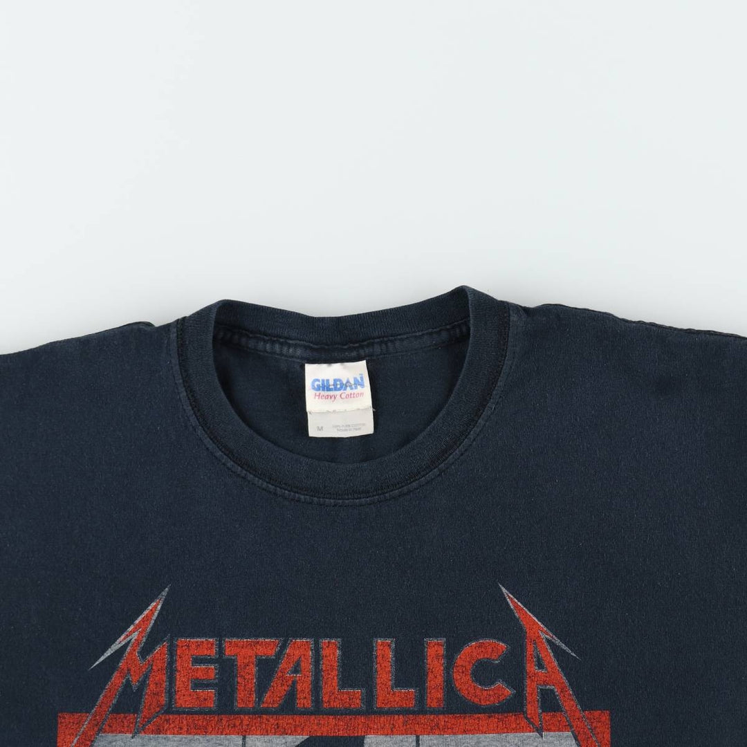 00'S METALLICA Band T-shirt, Band T, Men's M size cotton black type Vintage Second Hand