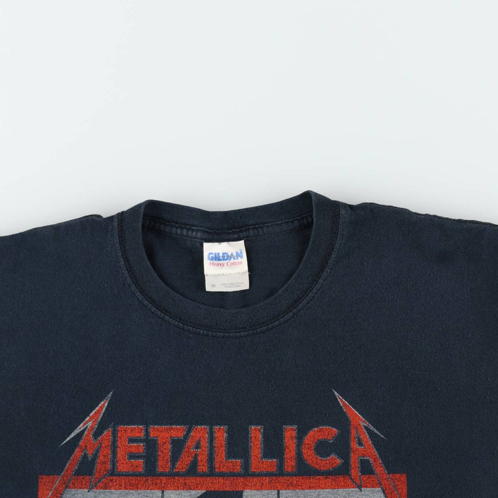 00'S METALLICA Band T-shirt, Band T, Men's M size cotton black type Vintage Second Hand