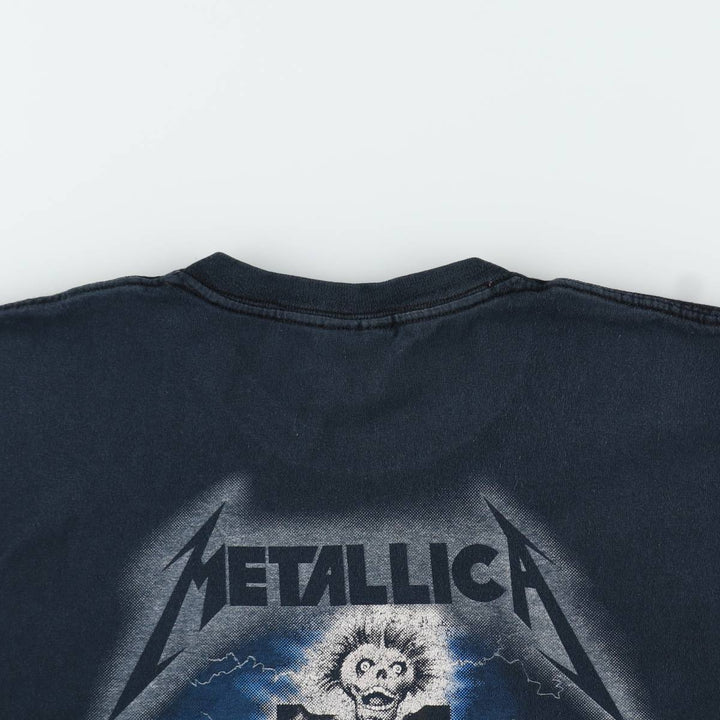 00'S METALLICA Band T-shirt, Band T, Men's M size cotton black type Vintage Second Hand