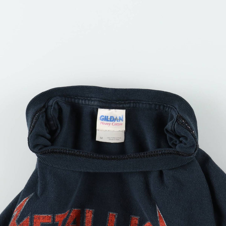 00'S METALLICA Band T-shirt, Band T, Men's M size cotton black type Vintage Second Hand