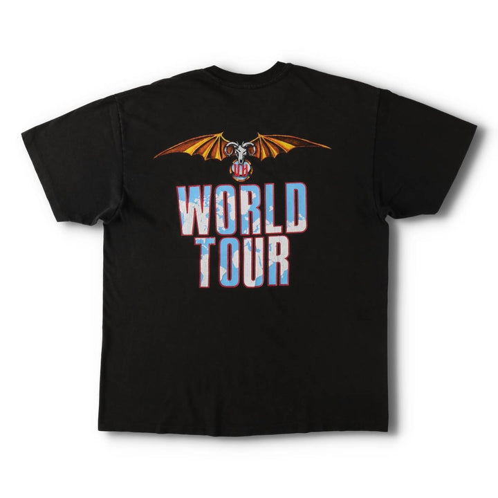 90'S URIAH HEEP BACKSTAGE PASS WORLD TOUR Band T-shirt, Men's Size L (approx.), Vintage unclear black type Vintage Second Hand