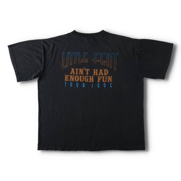 90'S Winterland Productions Little Feat Ain't Had Enough Fun Tour Band T-Shirt (Men's XL equivalent) cotton black type Vintage Second Hand